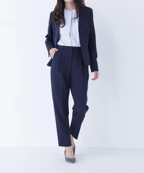 ダブルクロスストレッチ SETUP テーパードパンツ