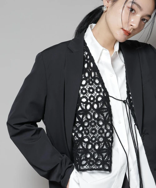 コットンコードレースジャケット