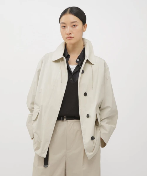 DENSE COTTON POPLIN BLOUSON