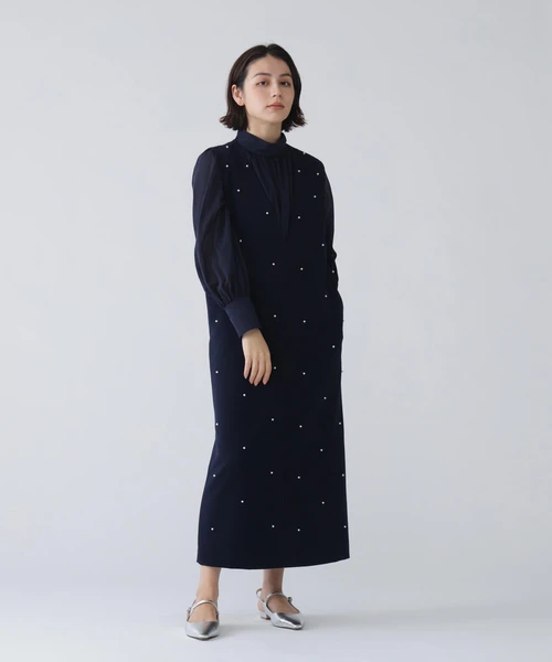 【瞬間コーデ】着るジュエリー。パール付きジャンスカ