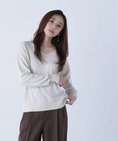 FOX混ジェントリーシリーズ Vネックニット