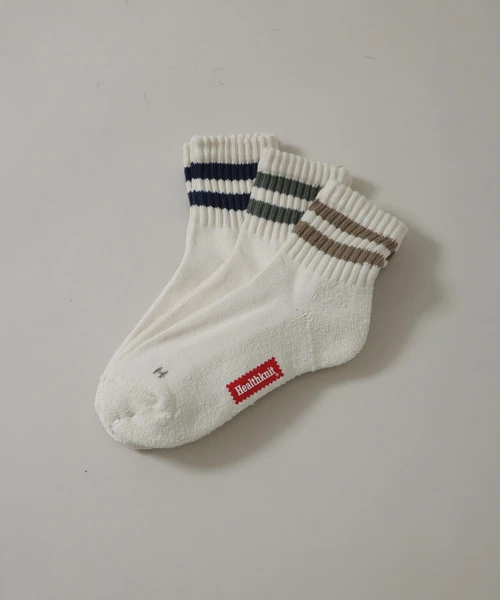Healthknit/シンカー2本ライン ソックス 3足SET