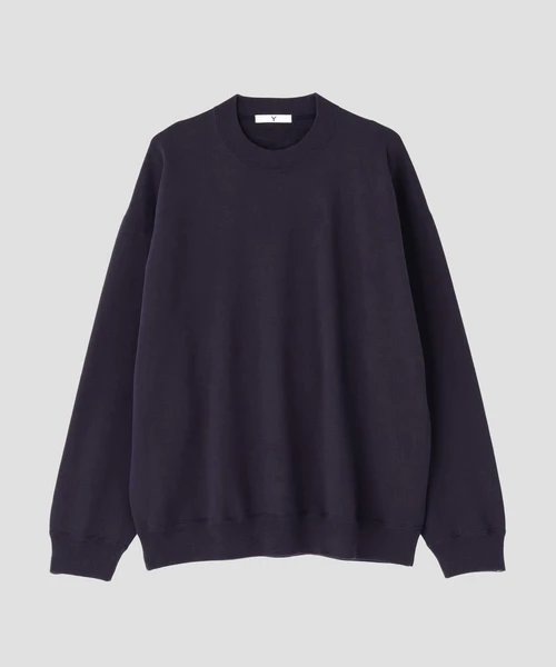 Ｙ / ORGANIC COTTON BLEND HEAVY WEIGHT FLEECE CREW NECK