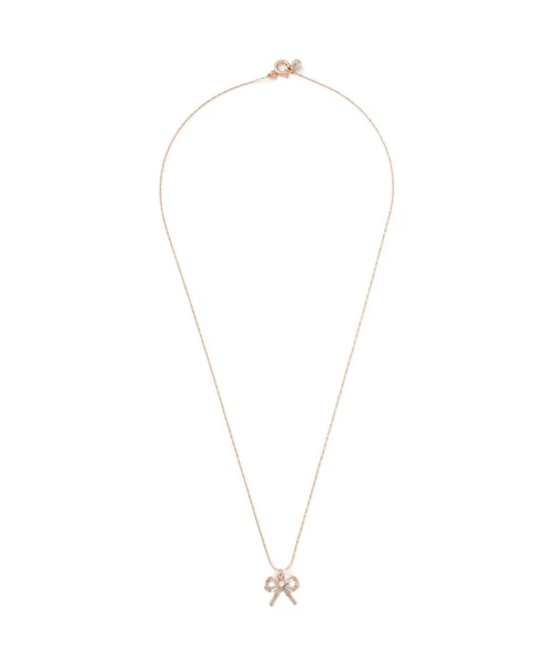 Cubic プチリボンネックレス