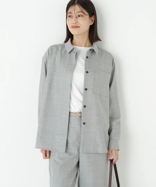 ライトフラノウォッシャブルシャツ