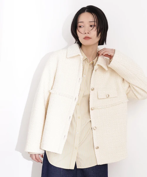 ツイード SETUP ブルゾン