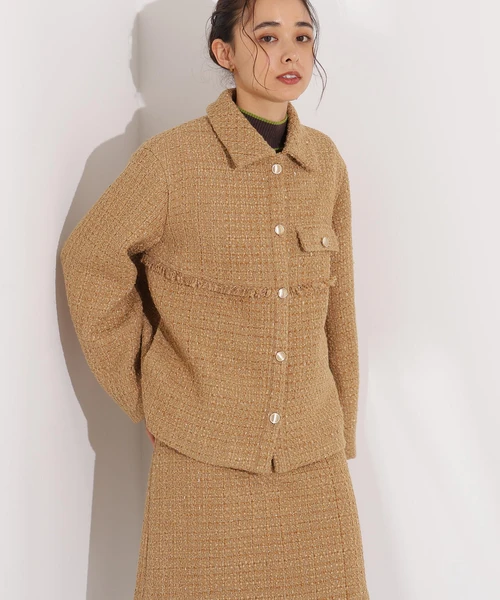 ツイード SETUP ブルゾン