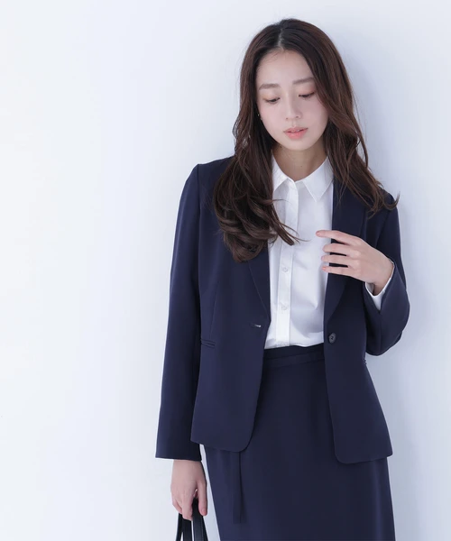 ダブルクロスストレッチ SETUP テーラードジャケット