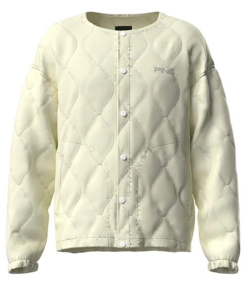 【PING APPAREL】ストレッチタフタキルティングノーカラーブルゾン ＜NATIVE＞ (MENS)