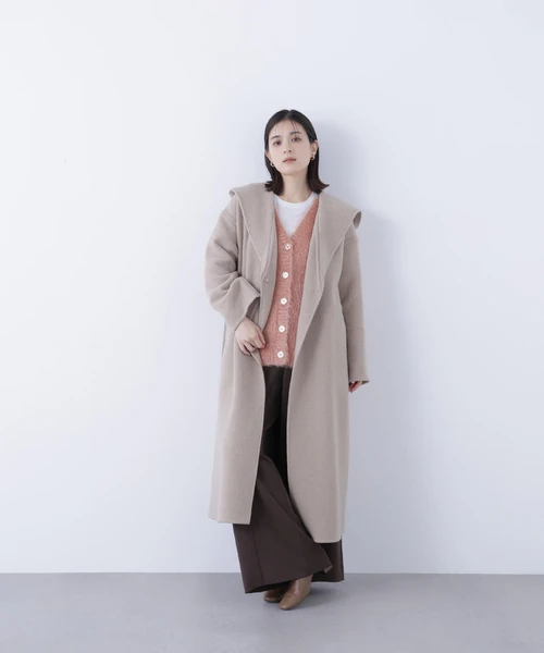 フーデッドロングコート