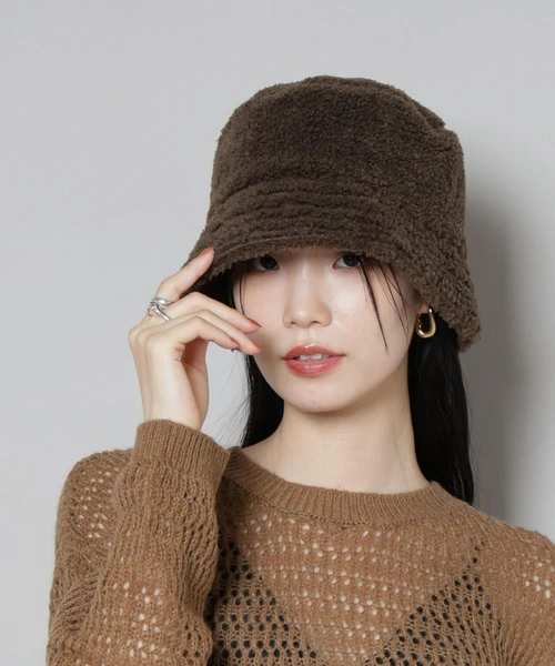 Healthknit/別注ボアバケットハット