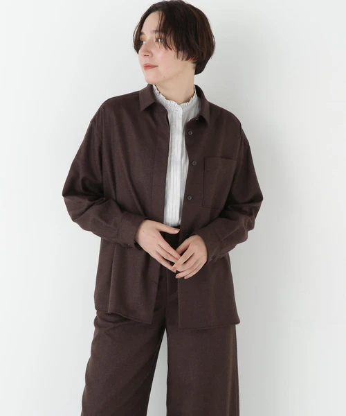 ライトフラノウォッシャブルシャツ