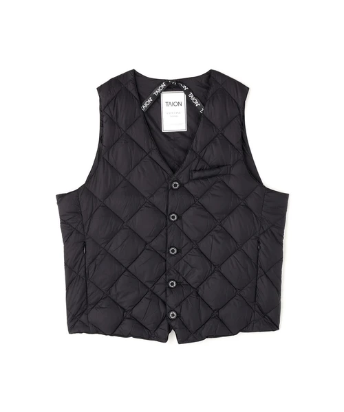 TAION/タイオン/CITY SINGLE BUTTON DOWN GILET【MEN】