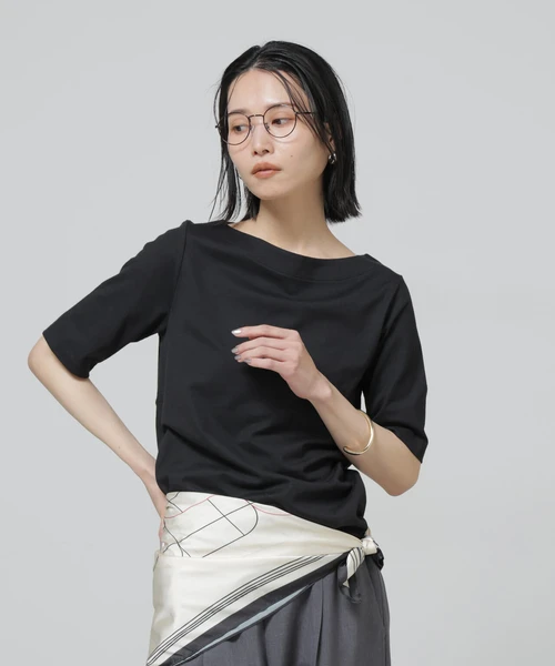 Anti Soaked(R) 汗染み防止ボートネックTシャツ