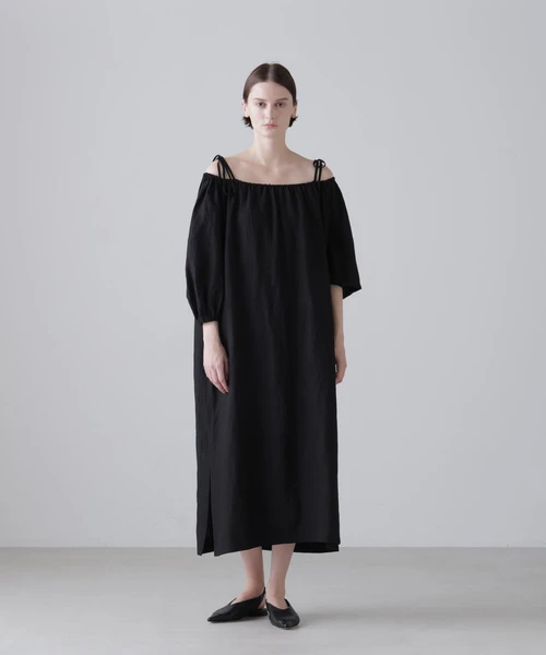 ドライタッチレーヨンワンピース