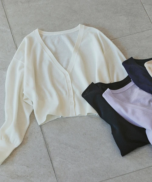 【ちょうど、いい服】さらりと、涼しげ麻混カーディガン