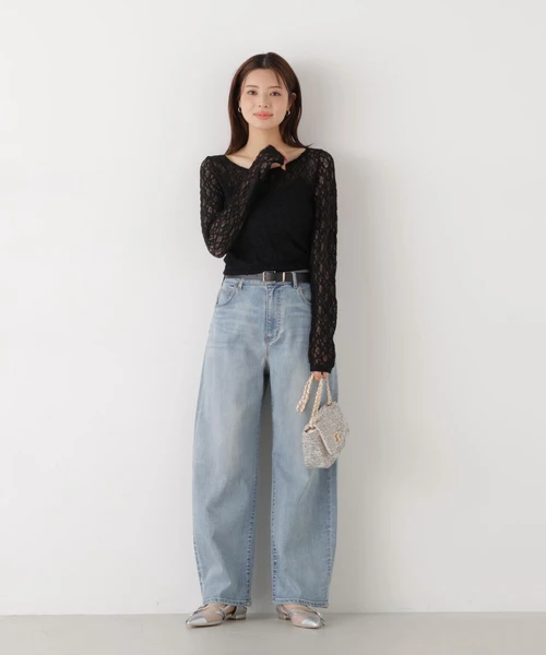 〈a/mie〉カービーデニムパンツ