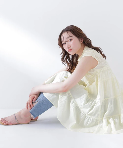 ティアードミニワンピース