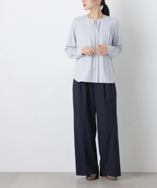 トロストレッチ2タックワイドパンツ(セットアップ可)