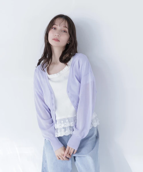 【ちょうど、いい服】さらりと、涼しげ麻混カーディガン