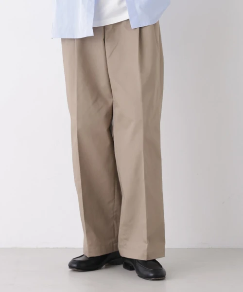 TCツイル2タックワイドパンツ