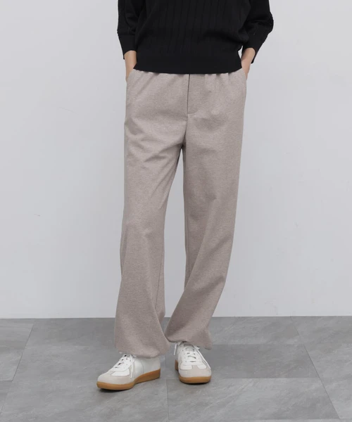 バックメッシュジャージーストレートジョグパンツ