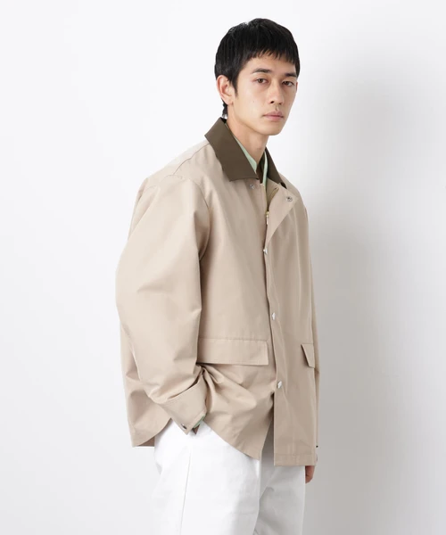 オーバージャケット「WARP PRINT」ライニング/撥水