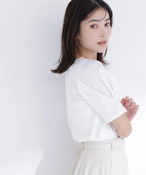 ベーシックTシャツ フォルムスリーブ