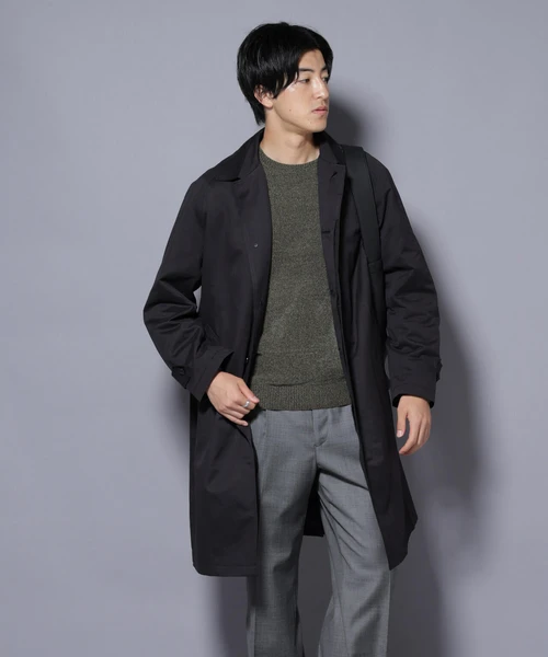 微起毛バルカラーコート