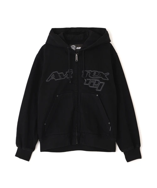 GOALERS STITCH DENIM ZIP HOODIE