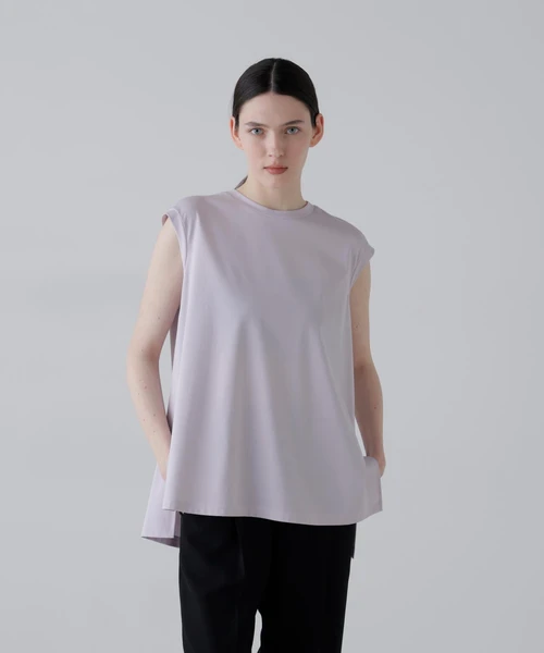 ハイゲージコンパクトジャージーノースリーブ