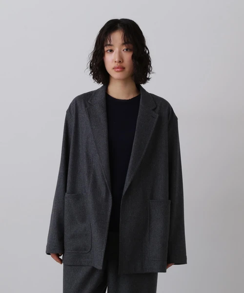 YLÈVE / SUPER120's WOOL FLANNEL JACKET