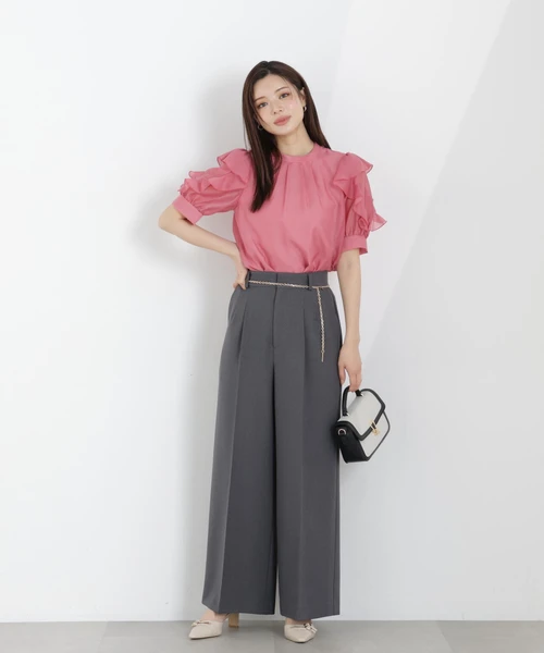 チェーン付きワイドパンツ