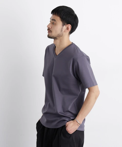 アンチスメル Vネック Tシャツ 半袖