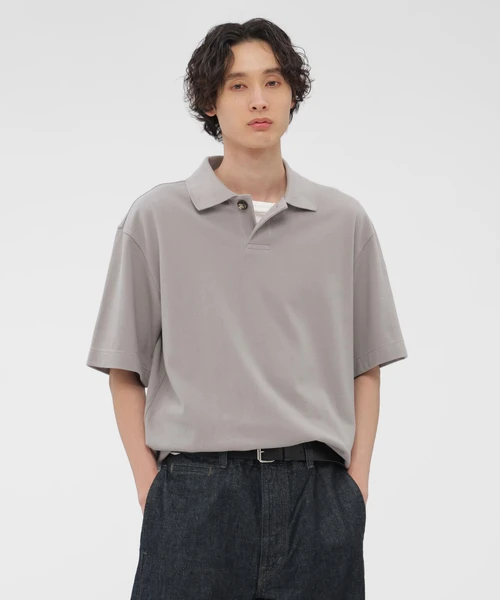 COTTON PIQUE JERSEY TOP