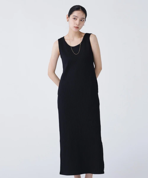 【ユーティリティ】前後で着られる 接触冷感リブワンピース