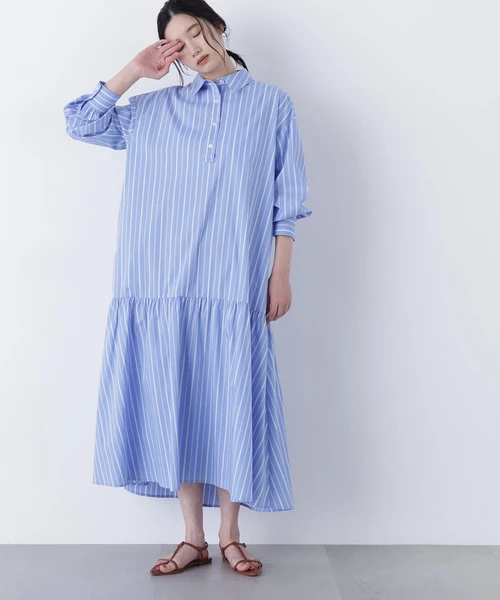 【Ｎ】オーバーシャツワンピース