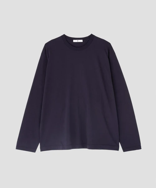Y / ORGANIC COTTON JERSEY LONG SLEEVE T‐SHIRT