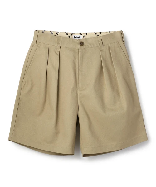 DOUBLE PLEATED T/C SHORTS/ダブルプリーツ T/C ショーツ