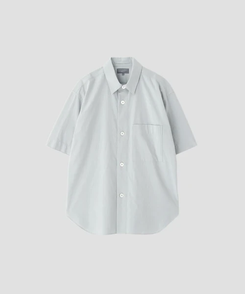 MELANGE COTTON POPLIN SHIRT