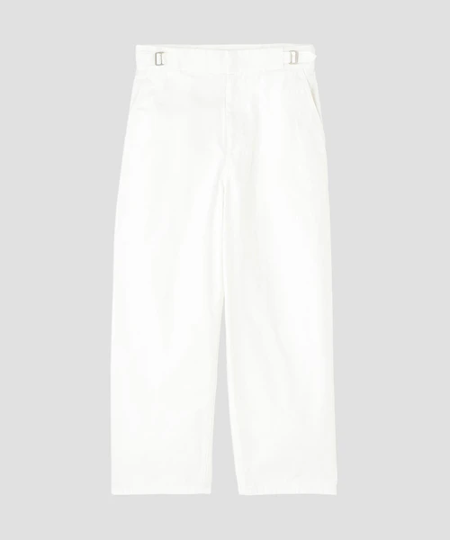 Ｙ / ORGANIC COTTON CHINO ADJUSTER TROUSERS