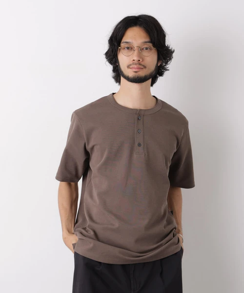 60サーフニットヘンリーTシャツ 半袖