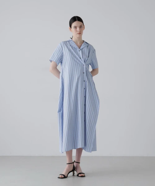 ミックスストライプワンピース