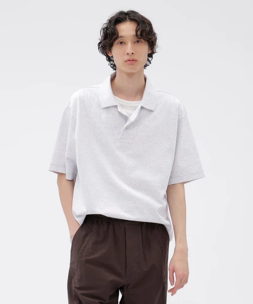MARL COTTON JERSEY TOP
