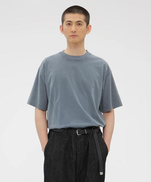 FADED ROUGH COTTON JERSEY TOP