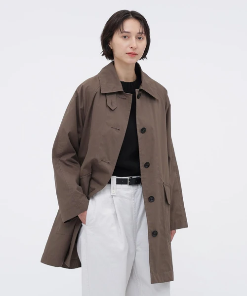 DRY COTTON NYLON OXFORD COAT