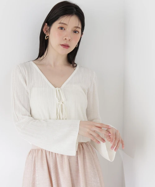 【4/24～5/6 予約商品10%OFF対象】シアーリブカーディガン
