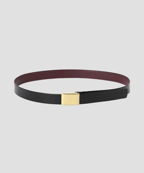YLÈVE / LEATHER BUCKLED BELT