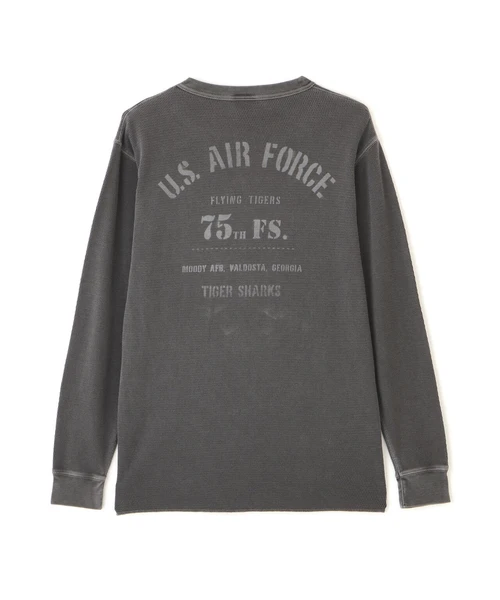 STENCIL HONEYCOMB WAFFLE L/S T-SHIRT