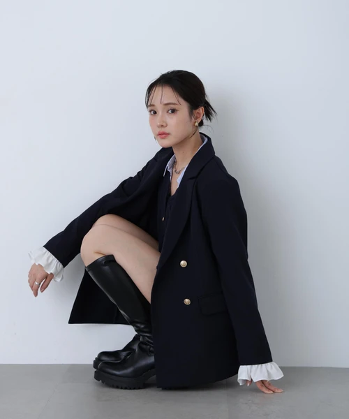 〈MFM〉袖フリルジャケット